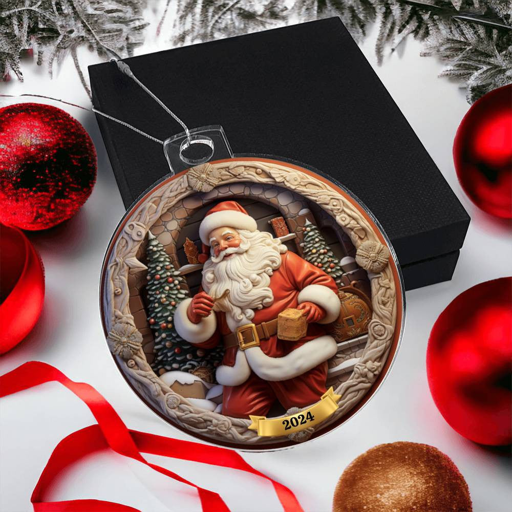 Santa Christmas Ornament-[Heartfelt Family Gift]