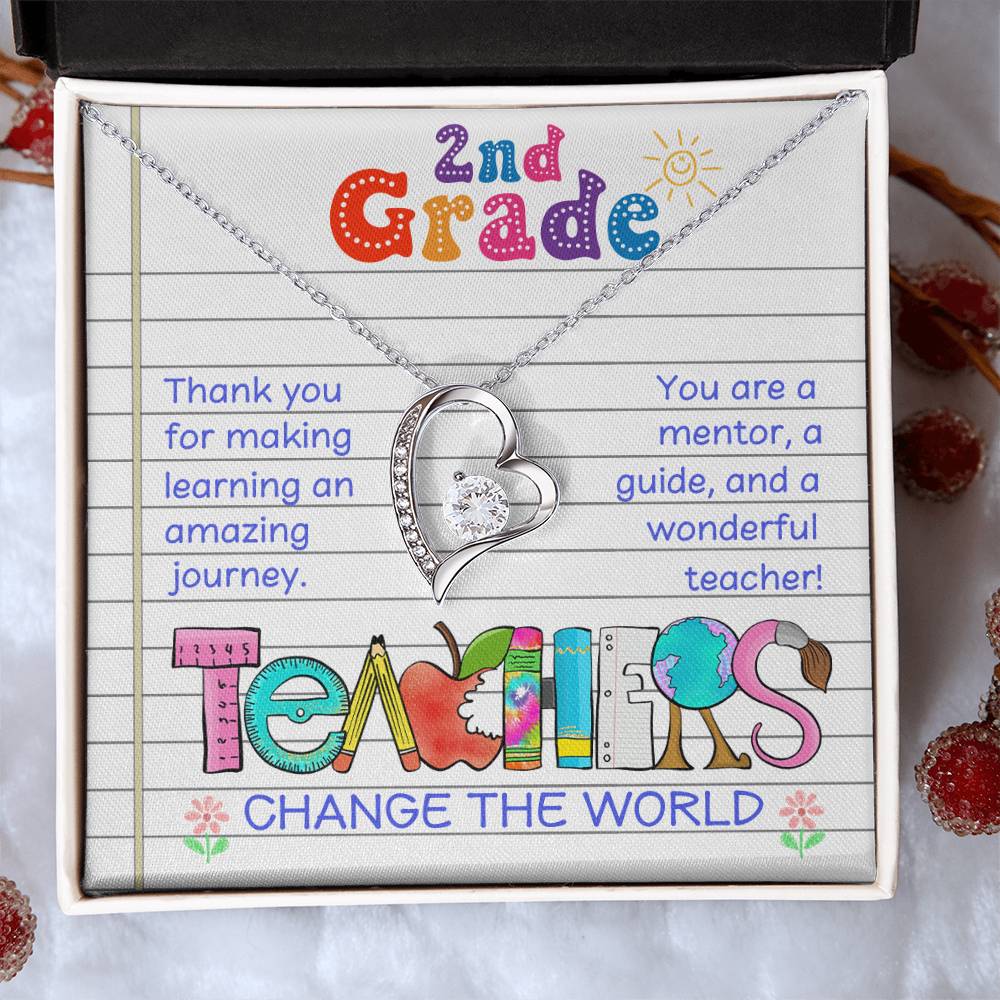 Teacher Thank You Necklace Gift