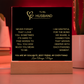 Husband LED Plaque and Cross Necklace Gift Set-[Heartfelt Family Gift]