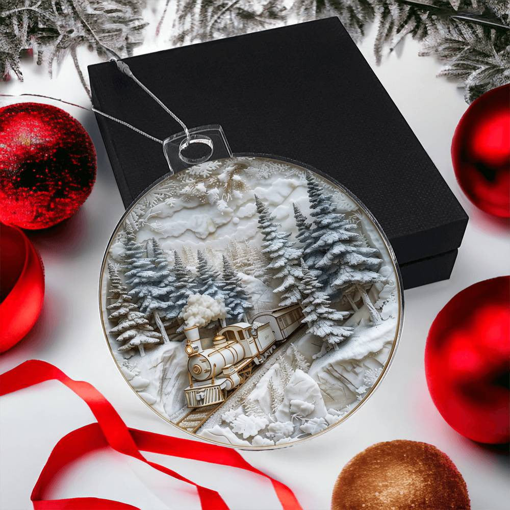 Acrylic Christmas Ornament-[Heartfelt Family Gift]