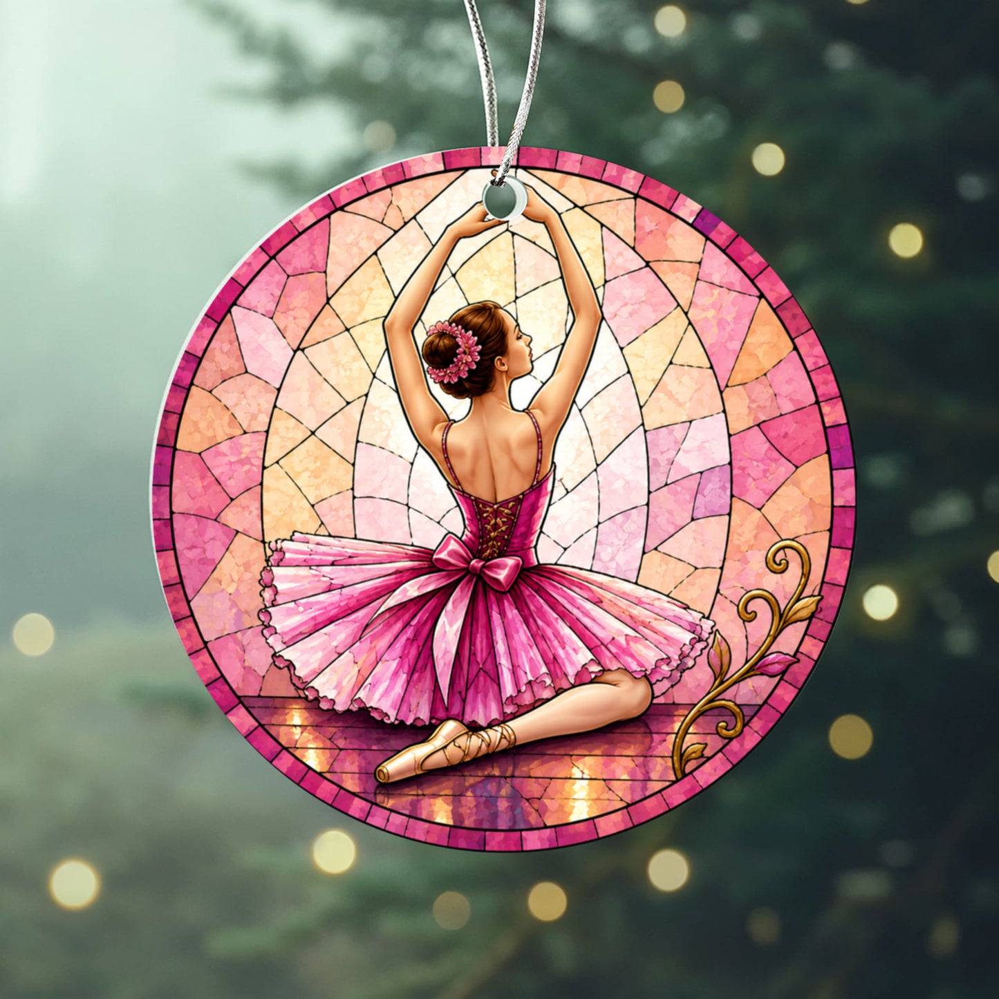 Ballerina Acrylic Christmas Ornaments