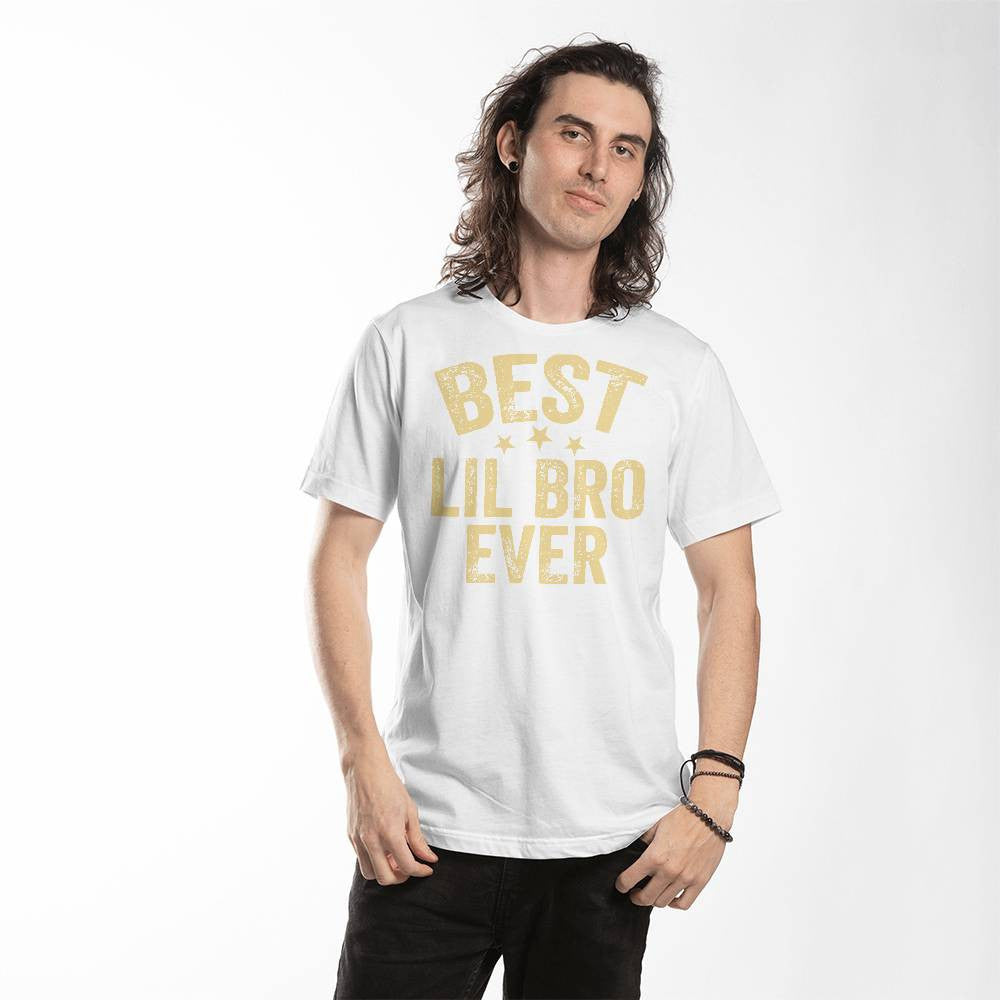 Best Lil Bro Ever Mens T-Shirt-[Heartfelt Family Gift]