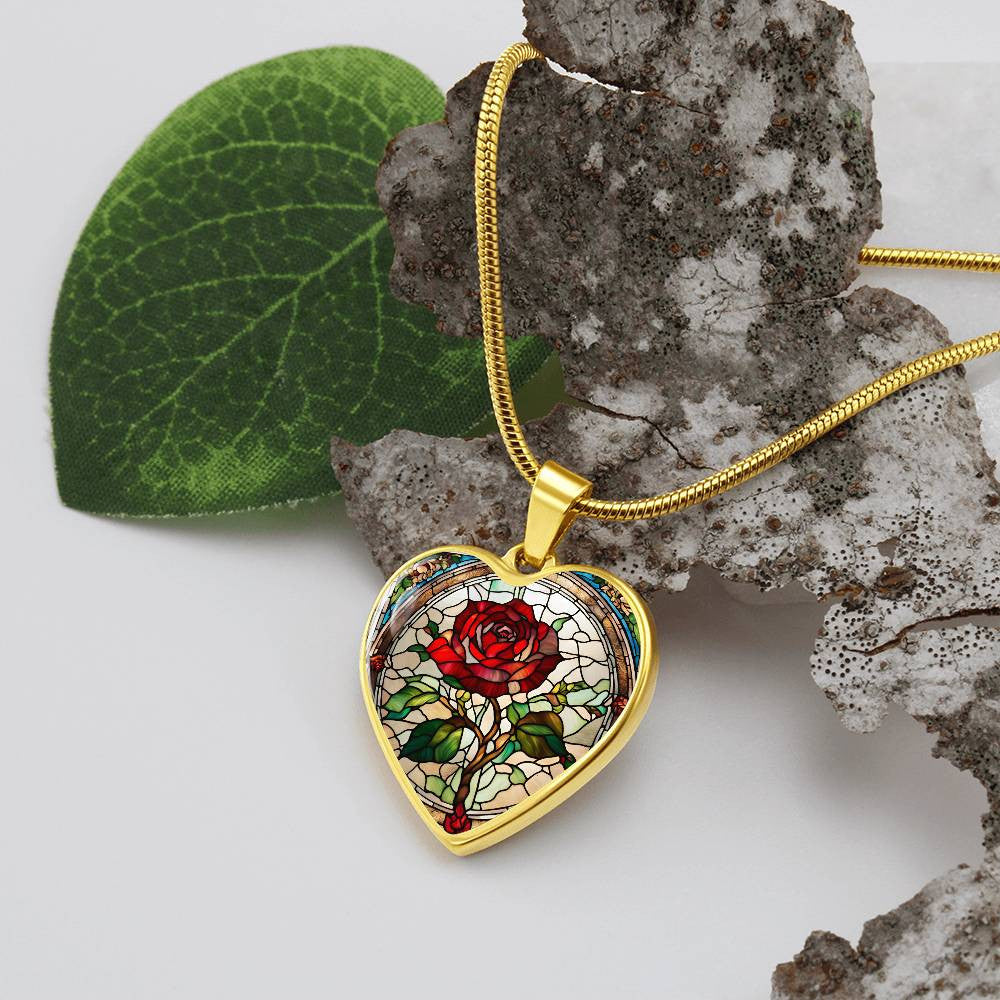 Heart Necklace with Engraving-[Heartfelt Family Gift]