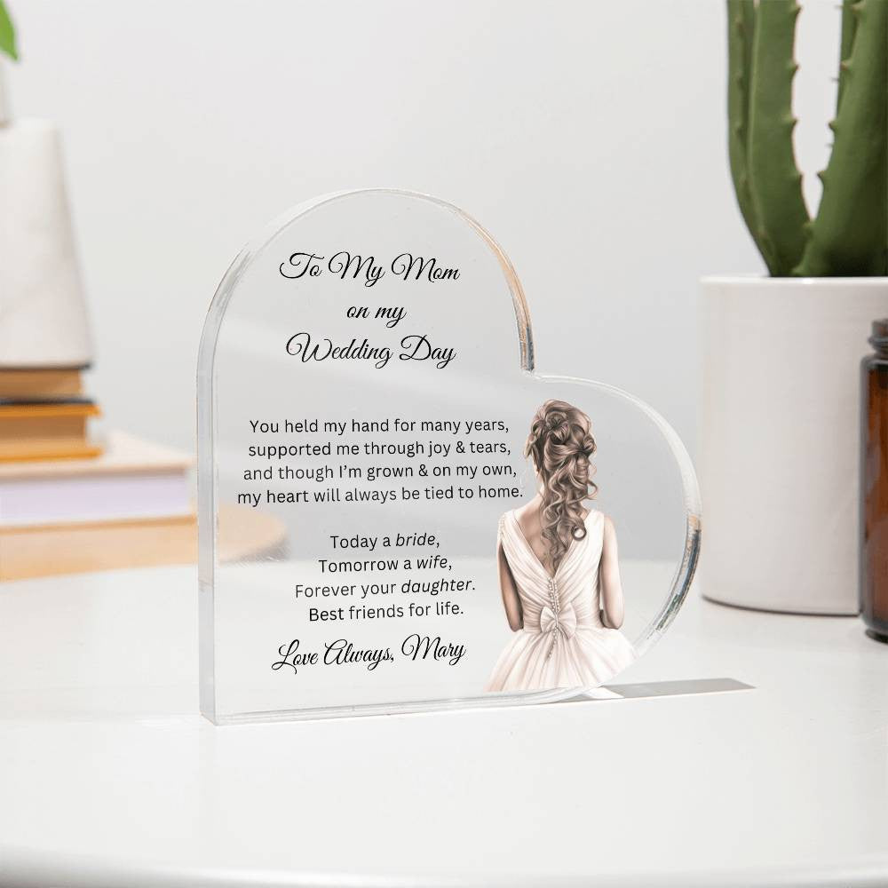 Mother of The Bride Custom Wedding Plaque-[Heartfelt Family Gift]