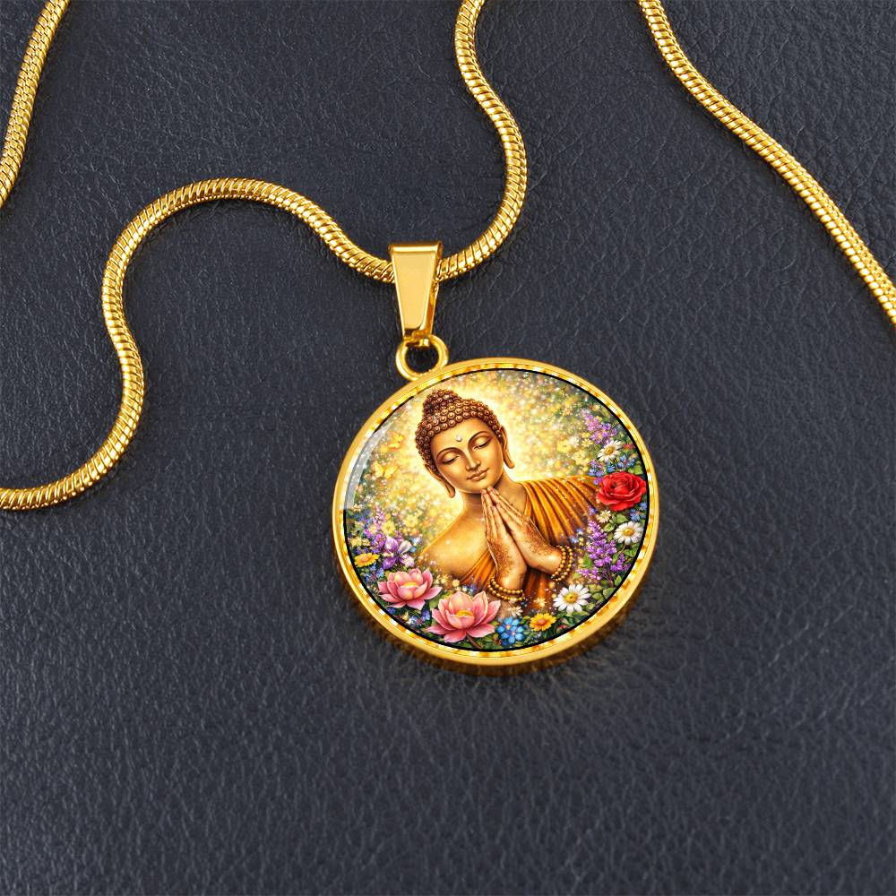 Buddha Engraved Necklace Bracelet or Keychain