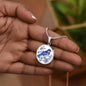 Blue Bird China Pattern Pendant Necklace-[Heartfelt Family Gift]