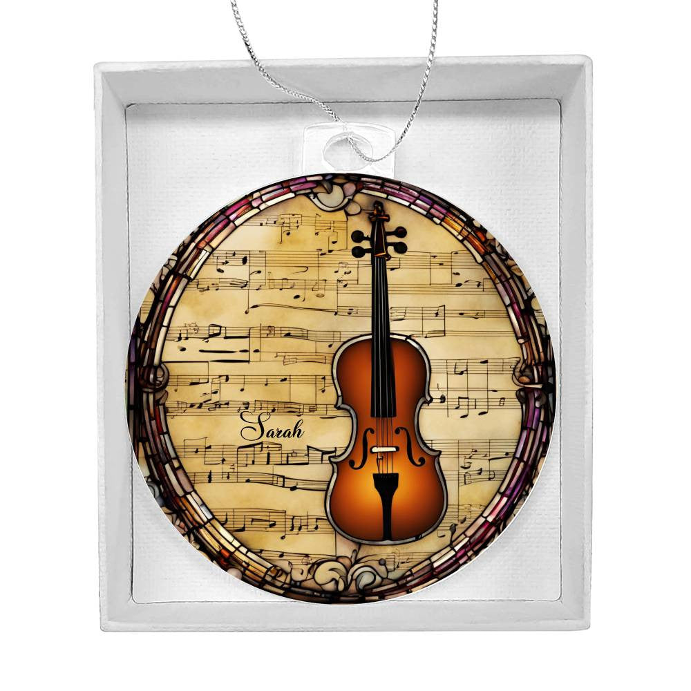 Violin Ornament-[Heartfelt Family Gift]