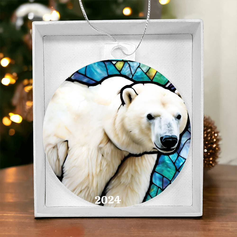 Polar Bear Christmas Ornament-[Heartfelt Family Gift]