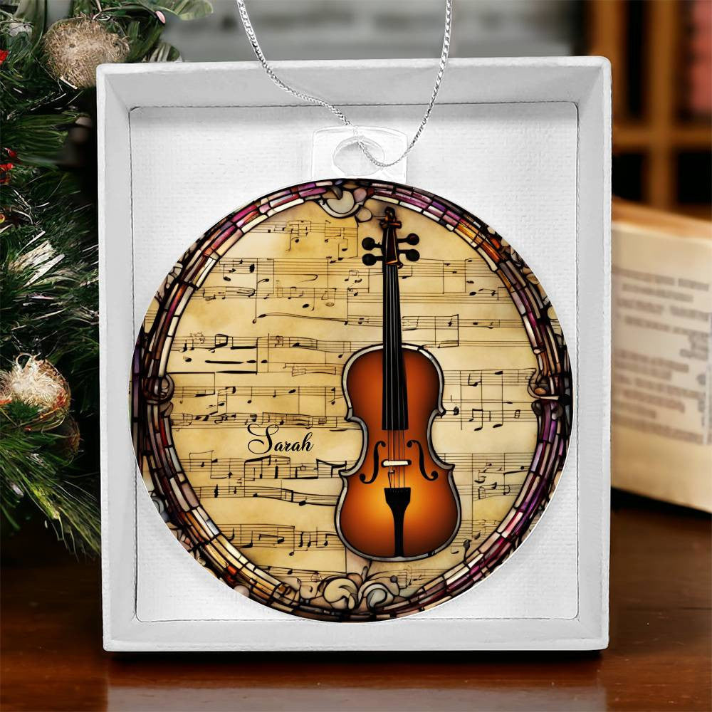 Violin Ornament-[Heartfelt Family Gift]