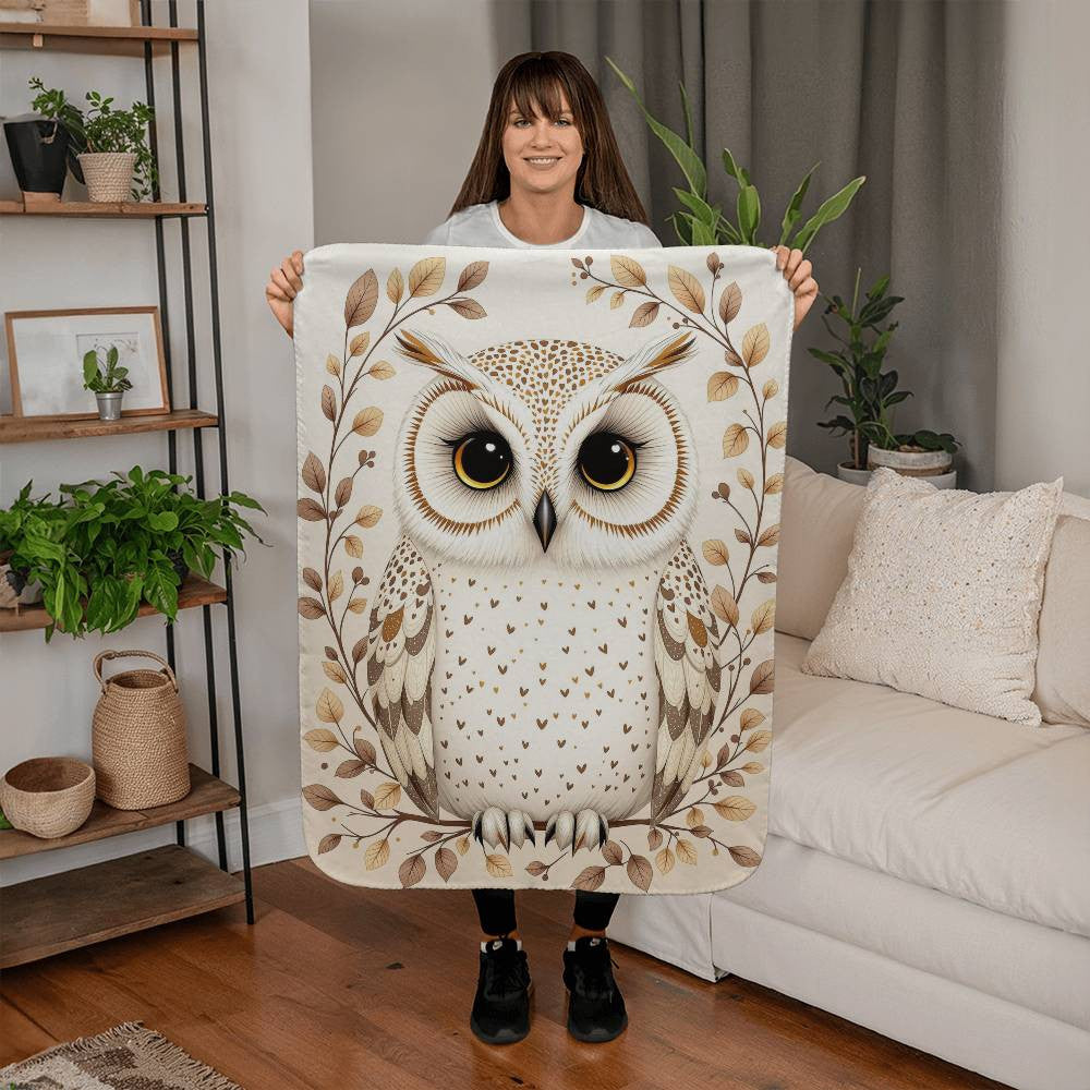 Owl Fleece Blanket-[Heartfelt Family Gift]