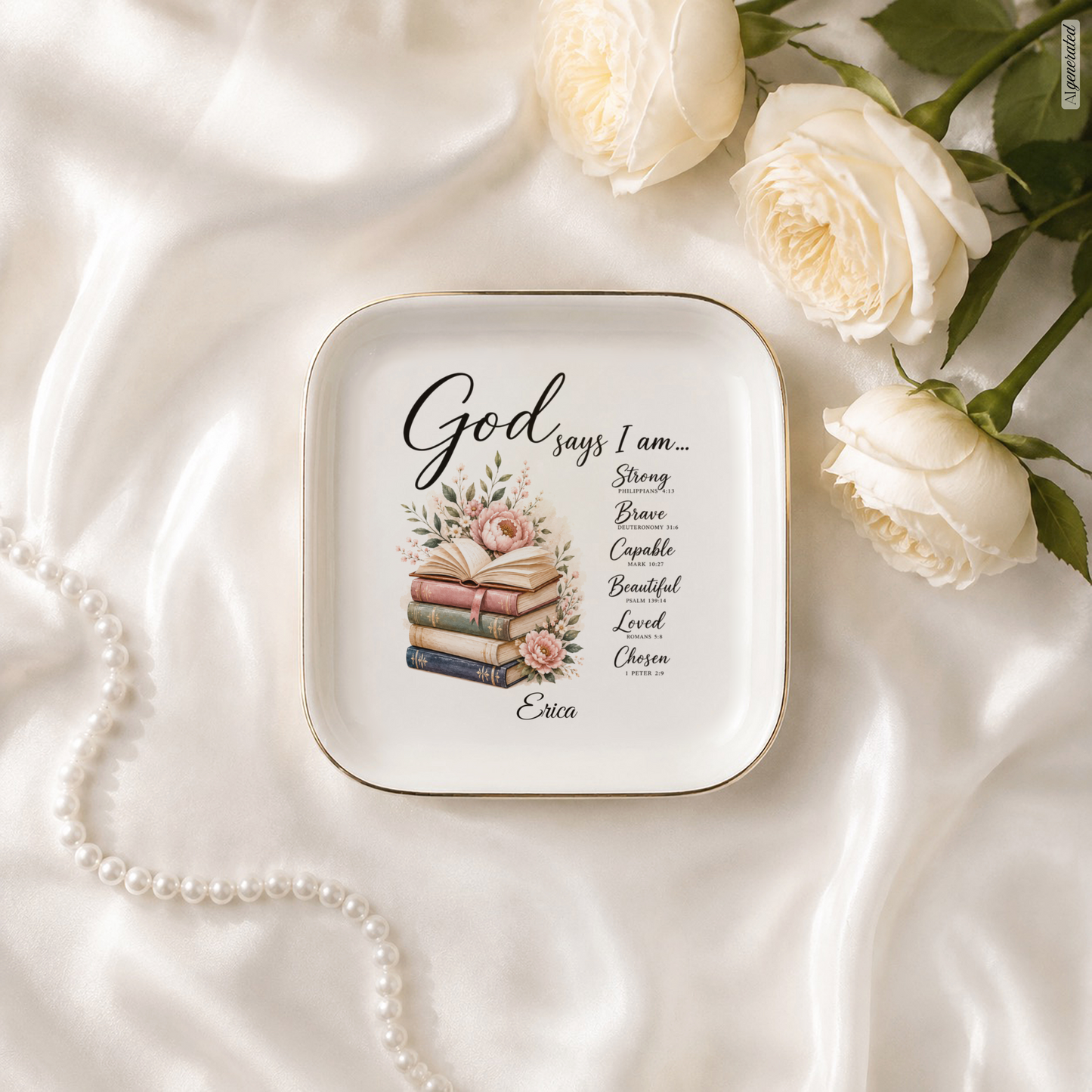 Book Lover Christian Jewelry dish