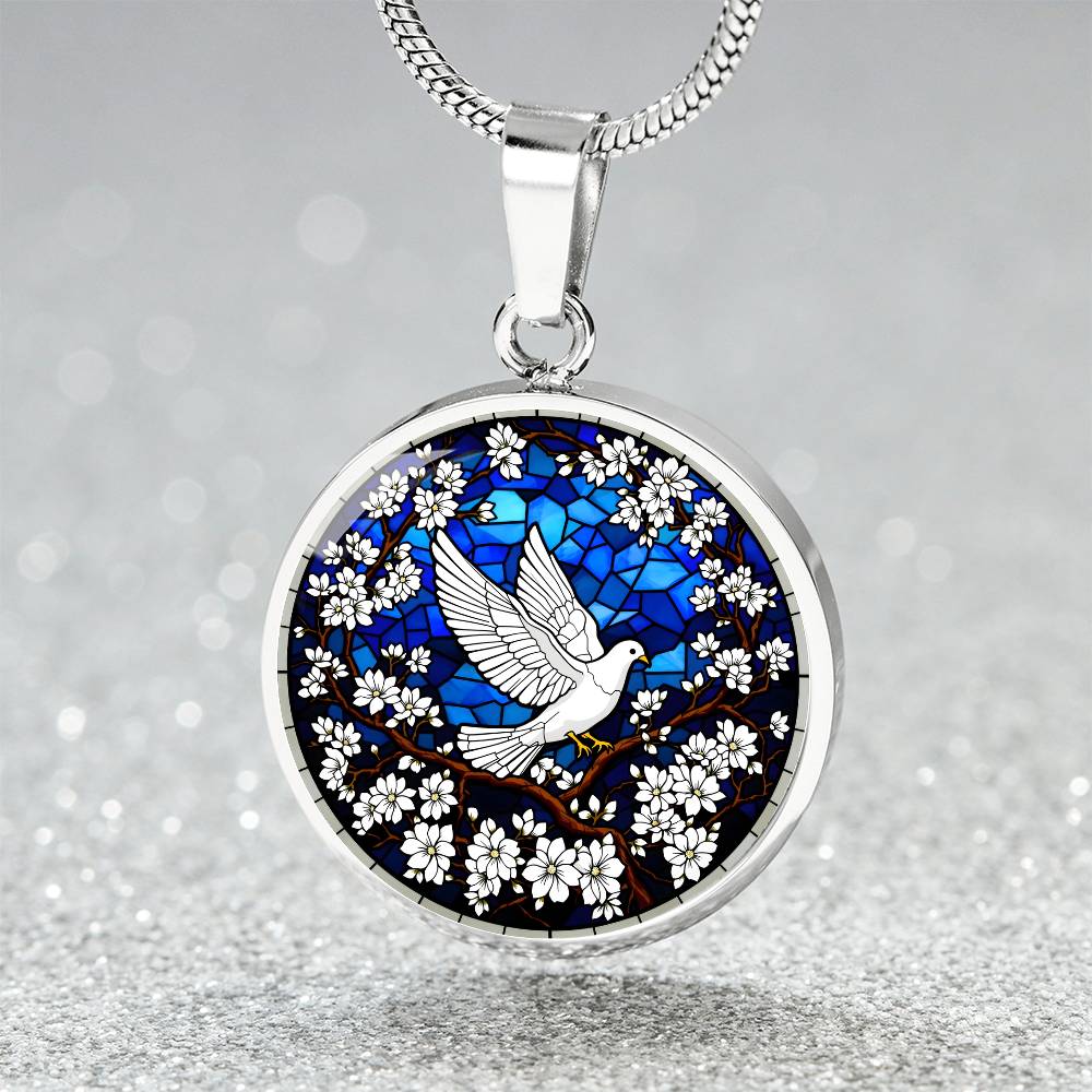 Personalized Dove Pendant Necklace