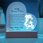 To My Bonus Mom Acrylic Heart Plaque Gift