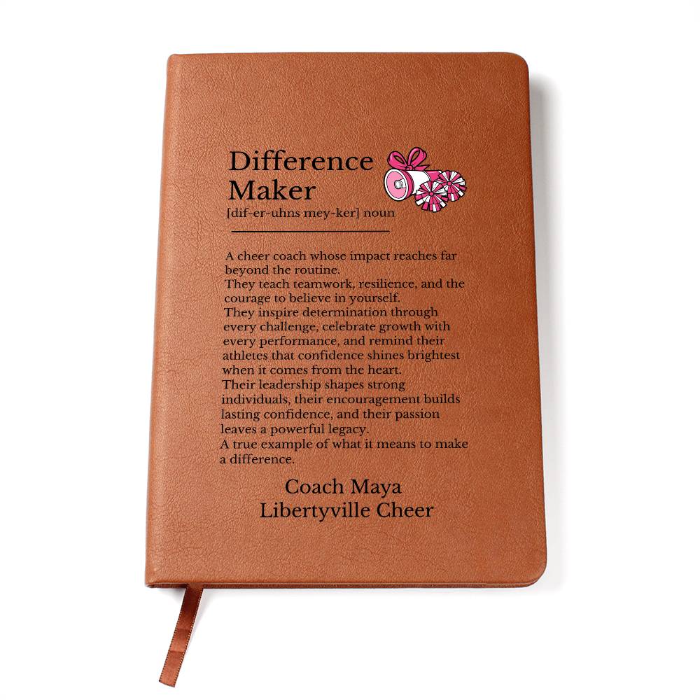 Cheerleading Difference Maker Journal