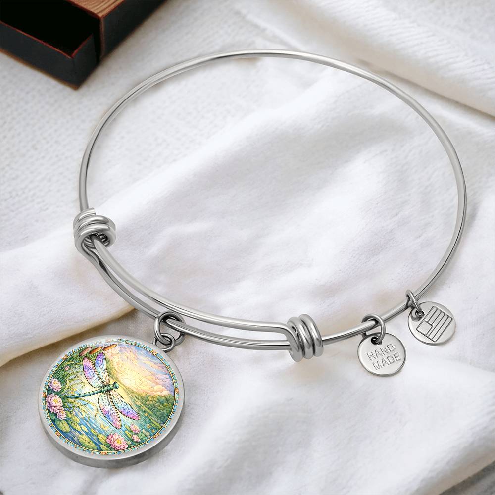 Dragonfly Personalized Engraved Necklace Bracelet or Keychain