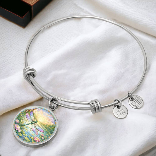 Dragonfly Personalized Engraved Necklace Bracelet or Keychain
