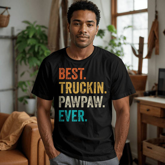 Best Truckin Pawpaw ever Mens T-Shirt-[Heartfelt Family Gift]