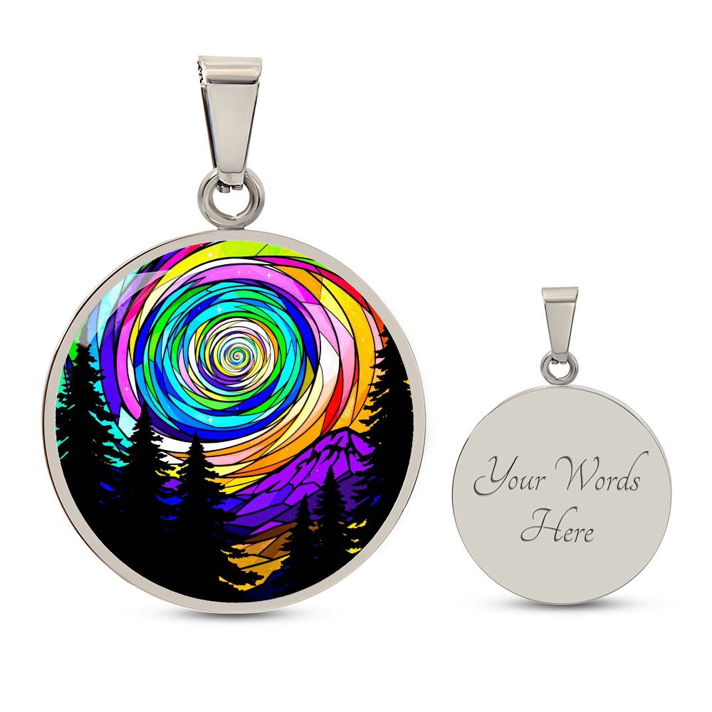 Northern Lights Necklace, Aurora Borealis Pendant, Night Sky Jewelry, Northern Lights Charm, Aurora Borealis Necklace, Night Sky Pendant, Custom Bracelet