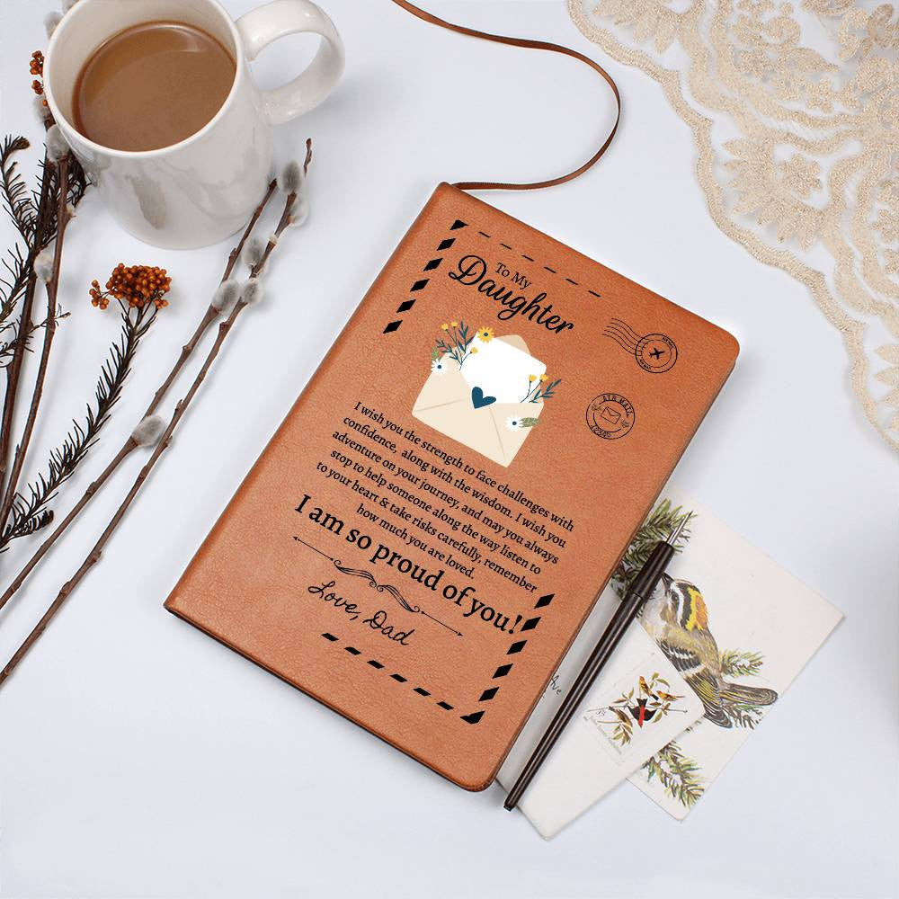 To My Daughter Journal from Mom Or Dad-[Heartfelt Family Gift]