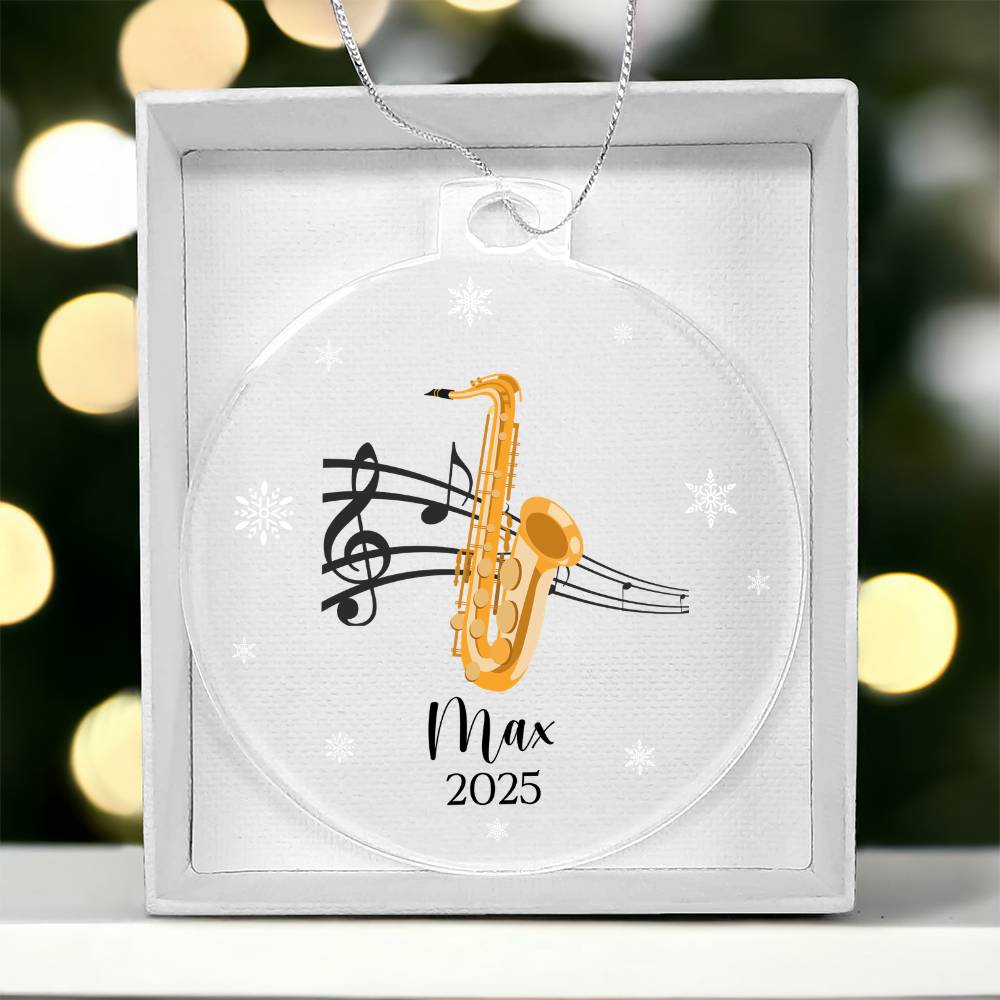 Saxophone Music Ornament