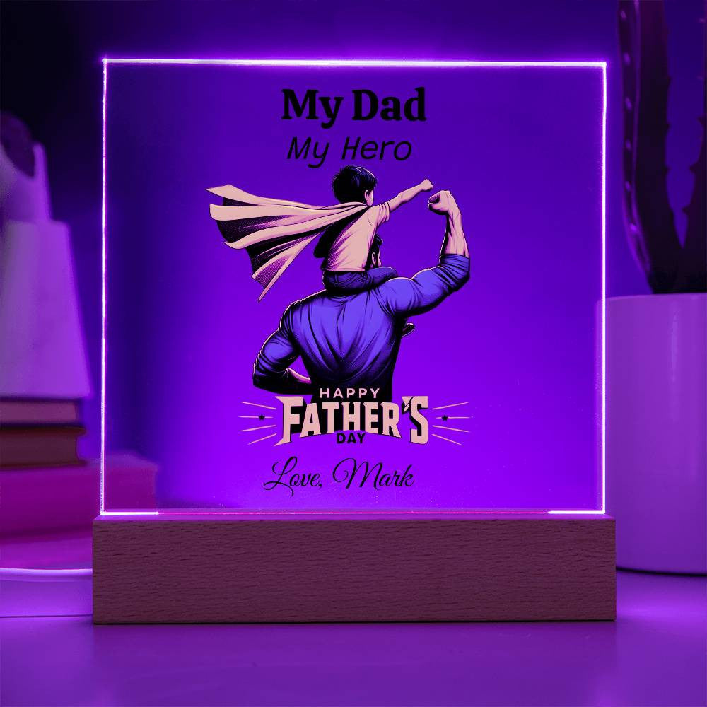 Custom Plaque for Dad Gift-[Heartfelt Family Gift]