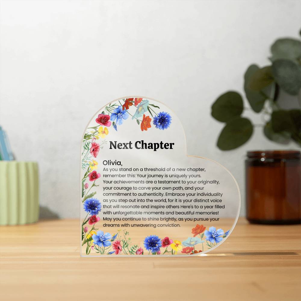 Acrylic Heart Plaque