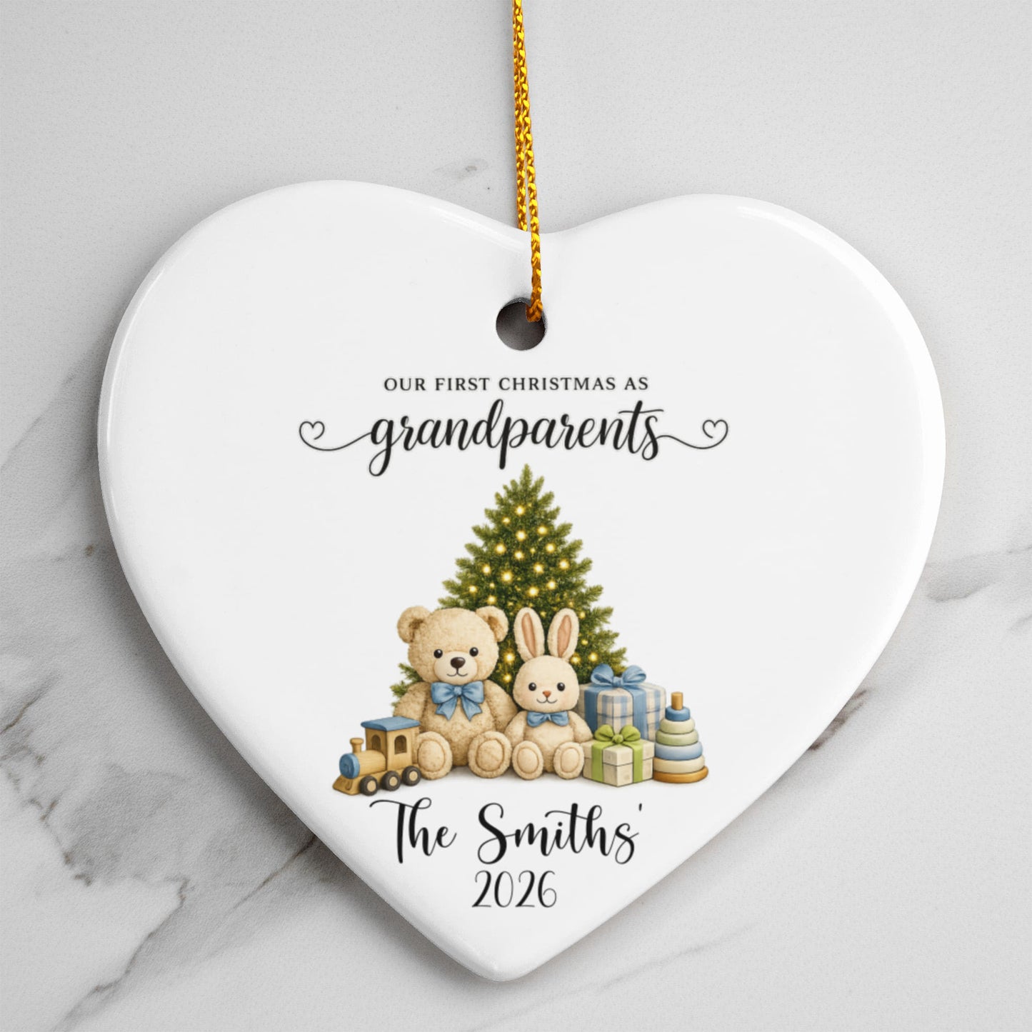 1st Christmas As Grandparents Ornament