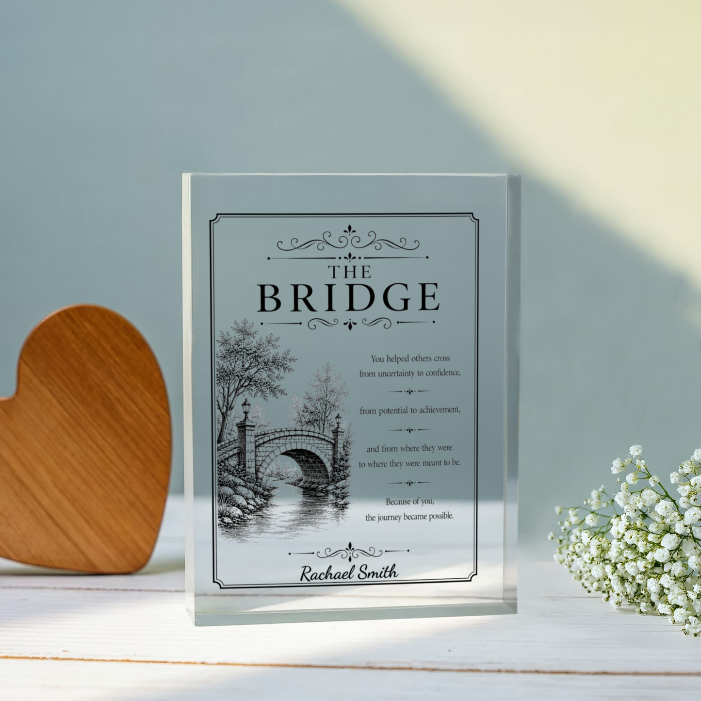 The Bridge Thank You Plaque Gift