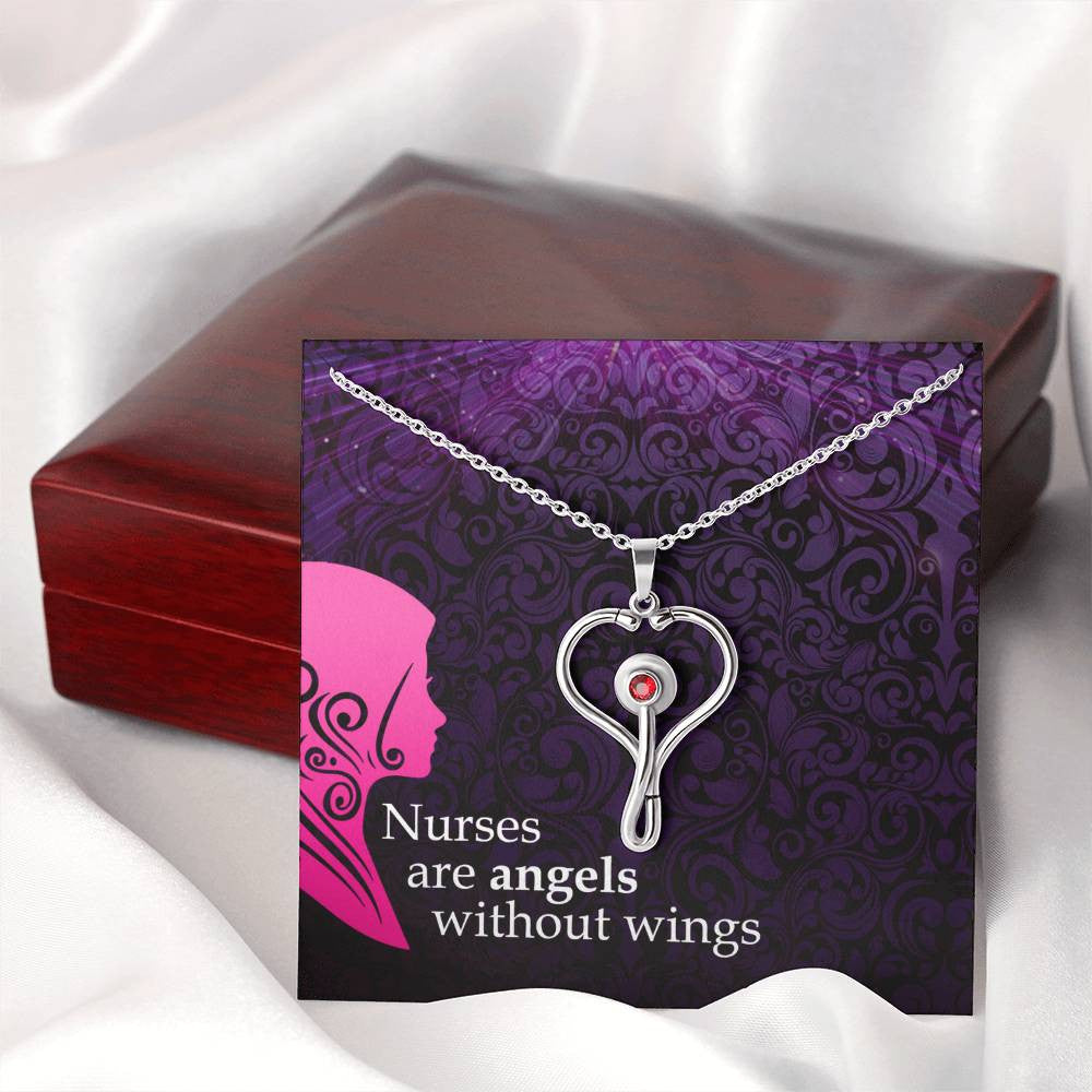 Nurse Stethoscope Necklace Gift-[Heartfelt Family Gift]