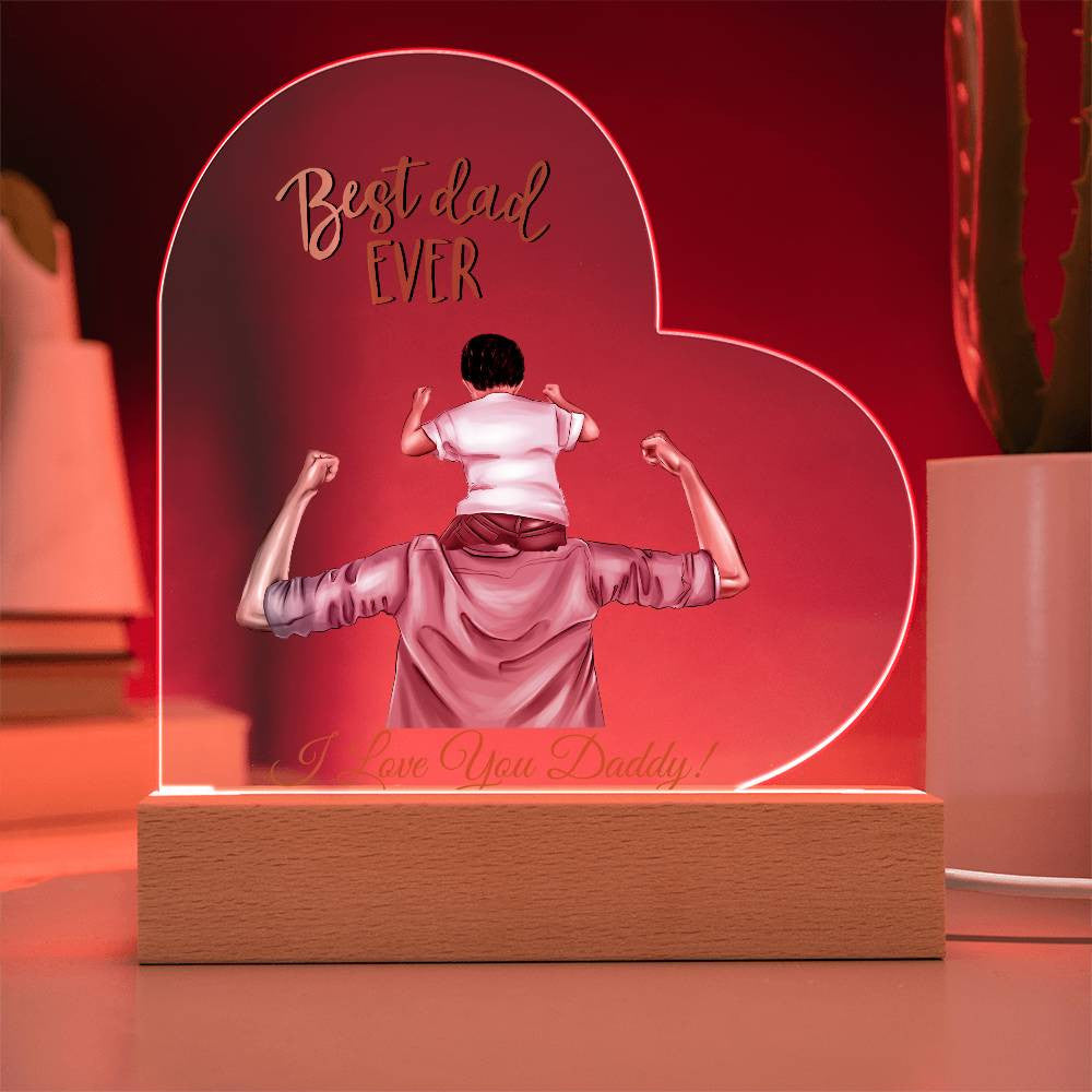 Personalized Heart Plaque for Dad-[Heartfelt Family Gift]