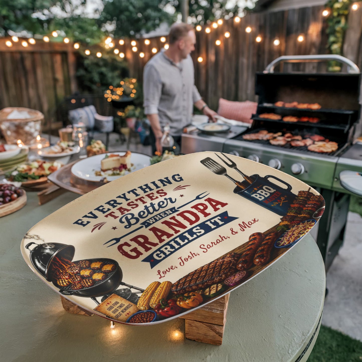Everything Tastes Better When Dad Grills It BBQ Plate