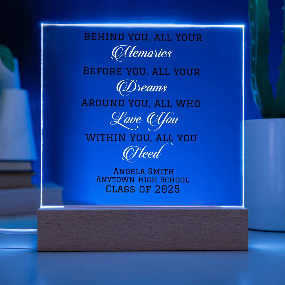 Class of 2025 Graduation Gift Plaque-[Heartfelt Family Gift]