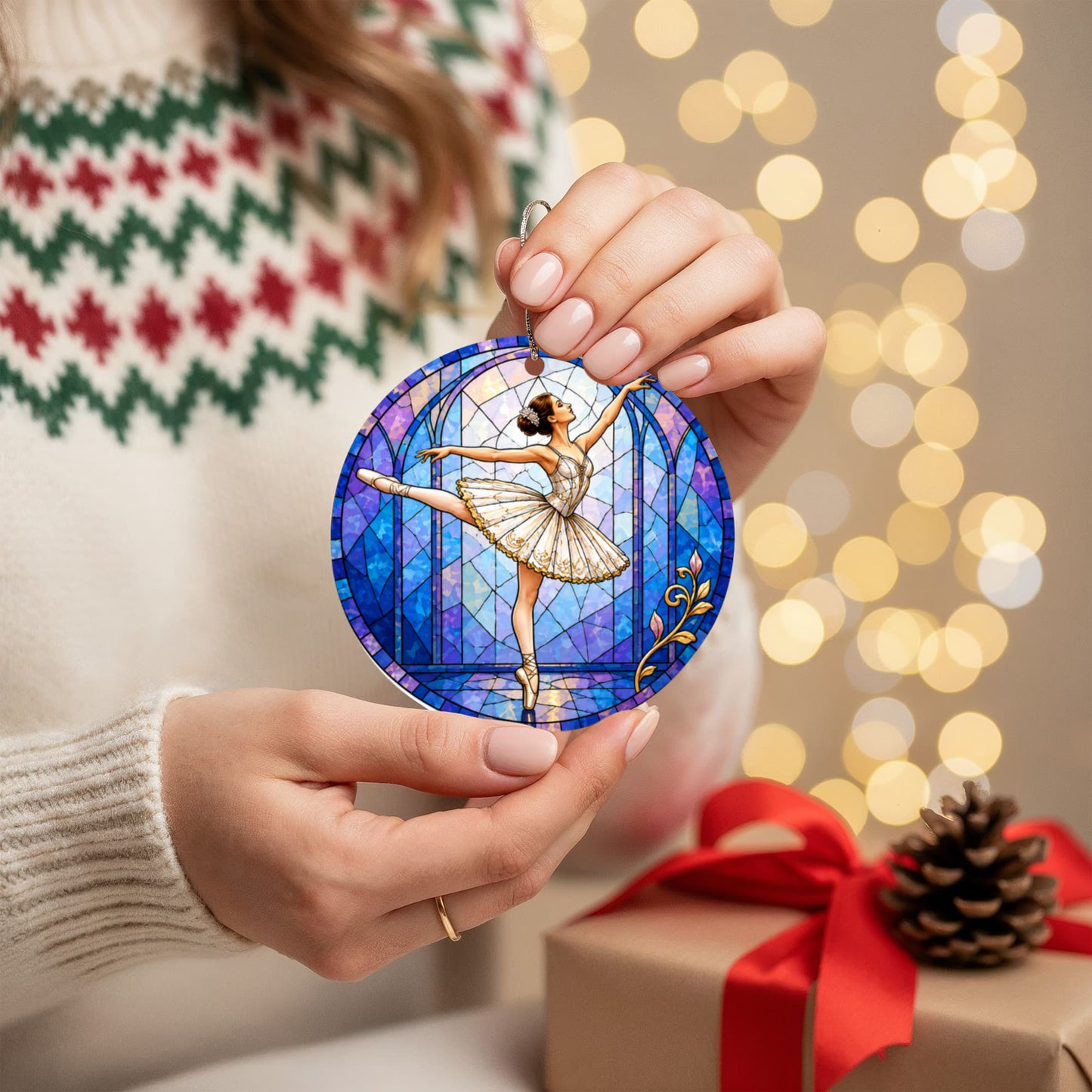 Ballerina Acrylic Christmas Ornaments