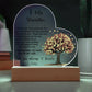 Stepmother Acrylic Heart Plaque Gift-[Heartfelt Family Gift]