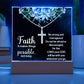 Faith Makes Things PossibleReligious Plaque & Cross Gift Set-[Heartfelt Family Gift]