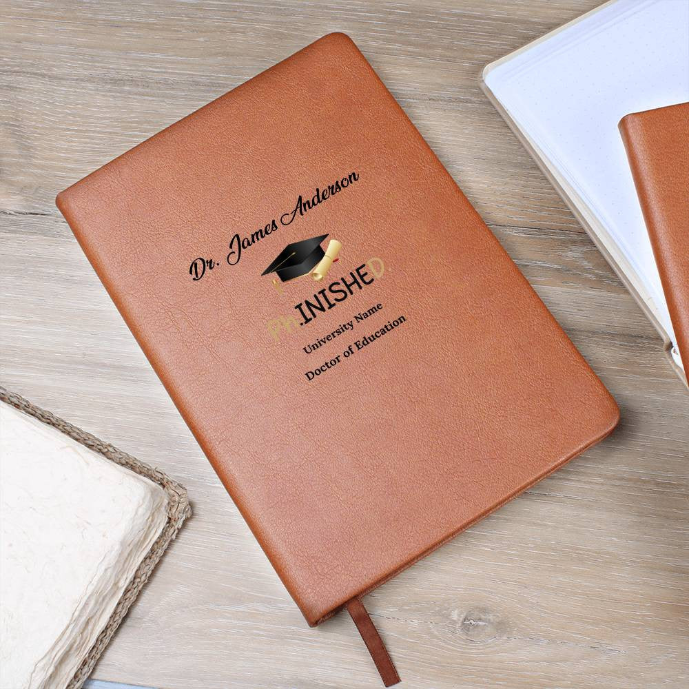 PHD Doctorate Vegan Leather Journal-[Heartfelt Family Gift]