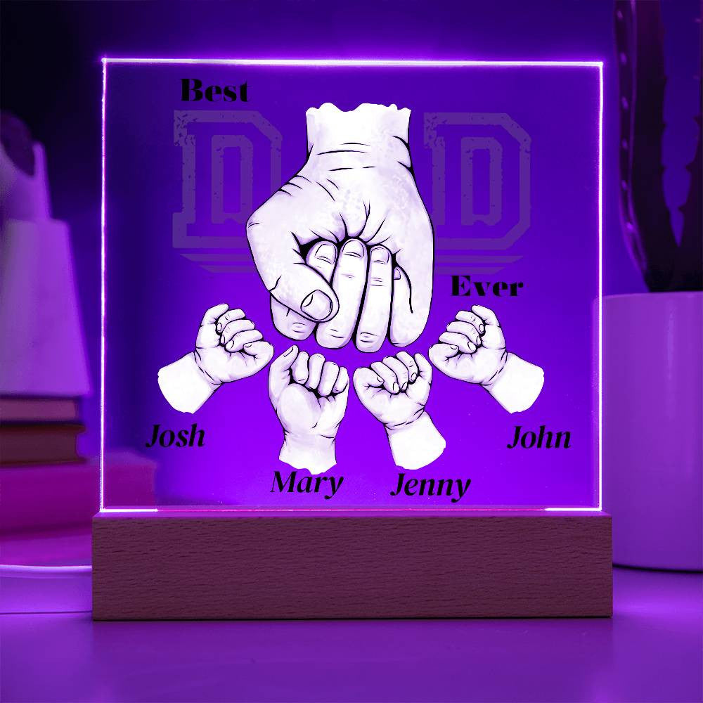 Best Dad Ever Acrylic Plaque-[Heartfelt Family Gift]