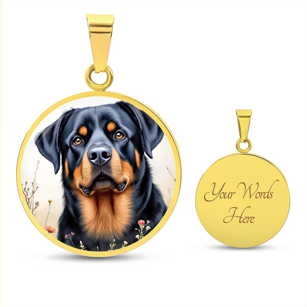 Rotweiller Pendant Necklace