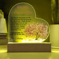 To My/Our Bonus Mom Acrylic Heart Plaque Gift-[Heartfelt Family Gift]