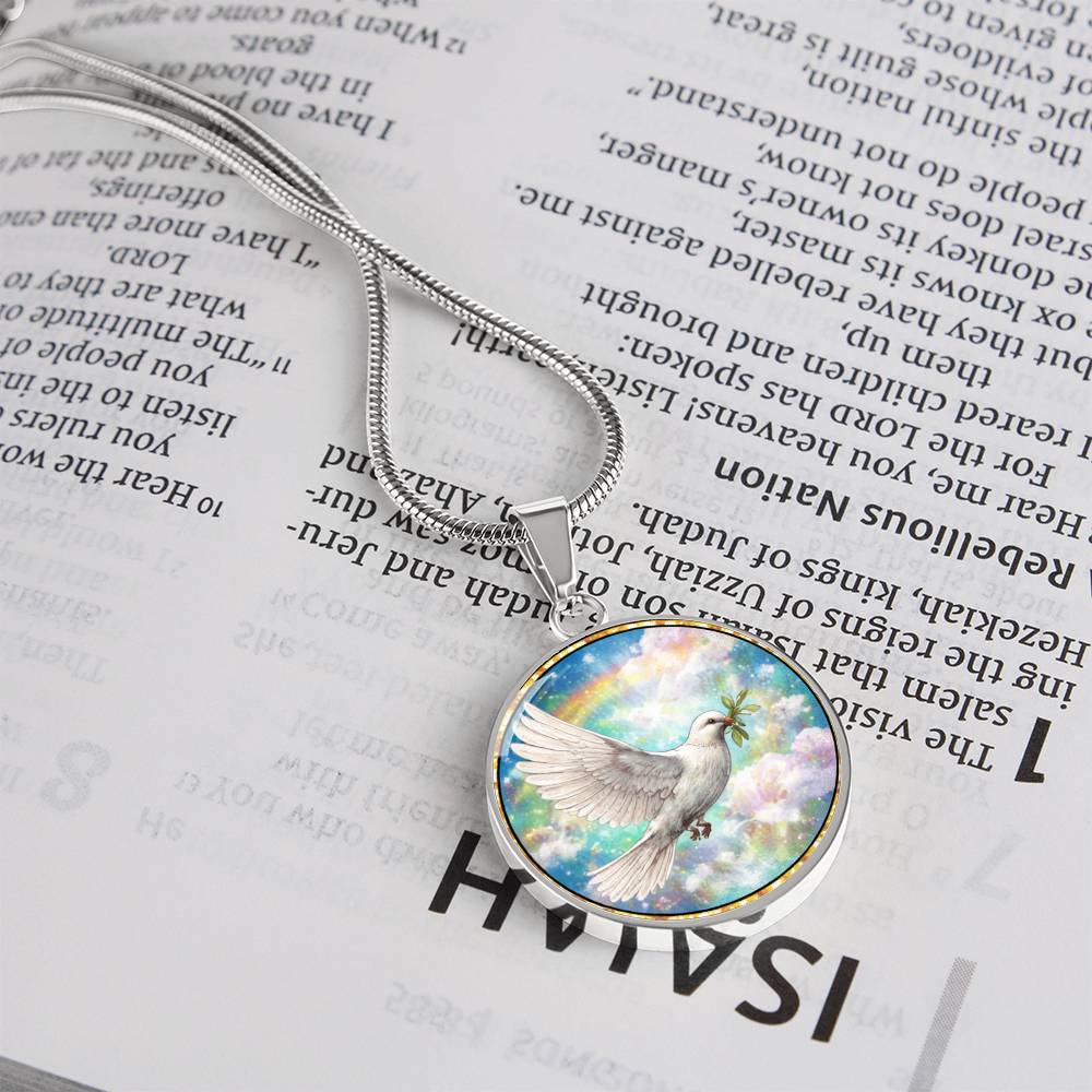 Memorial Dove Personalized Engraved Necklace Bracelet or Keychain