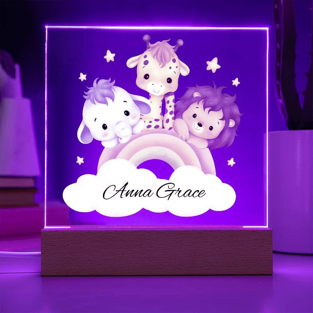 Baby Nursery Safari Night Light-[Heartfelt Family Gift]