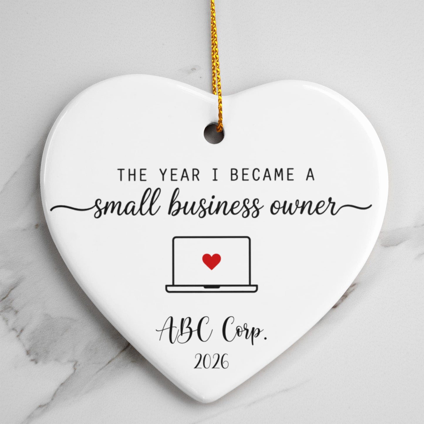 1st Christmas As A Small Business Owner Ornament
