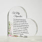 To My Stepmom Acrylic Heart Gift-[Heartfelt Family Gift]