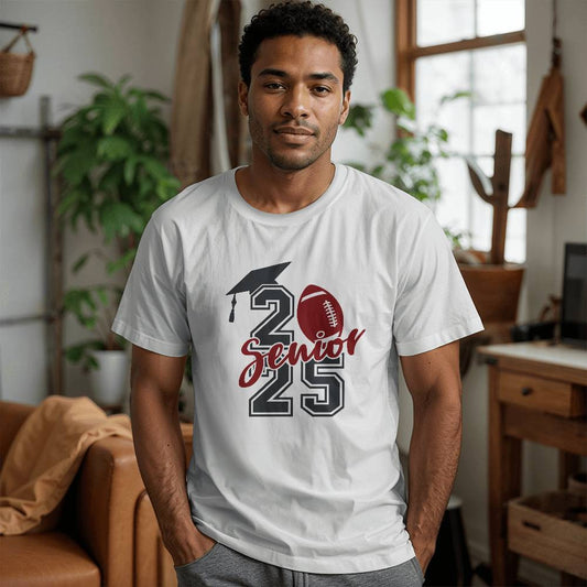 2025 Senior Football T-Shirt-[Heartfelt Family Gift]