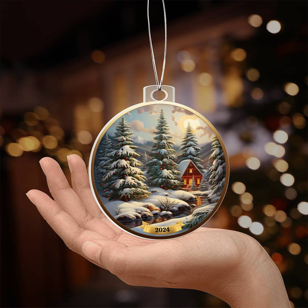 Winter Woodland Christmas Tree Ornament-[Heartfelt Family Gift]