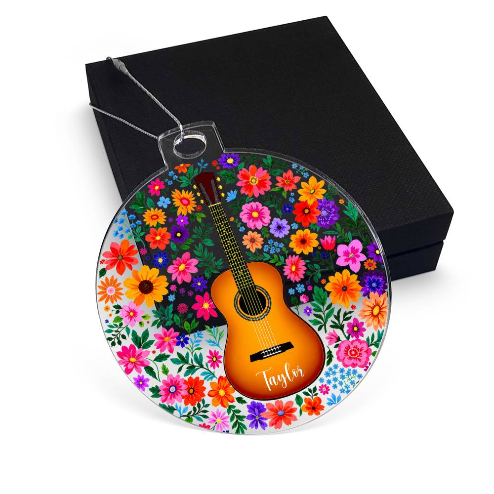 Personalized Acoustic Guitar Ornament