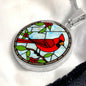 Cardinal Engraved Necklace in Gold or Silver-[Heartfelt Family Gift]