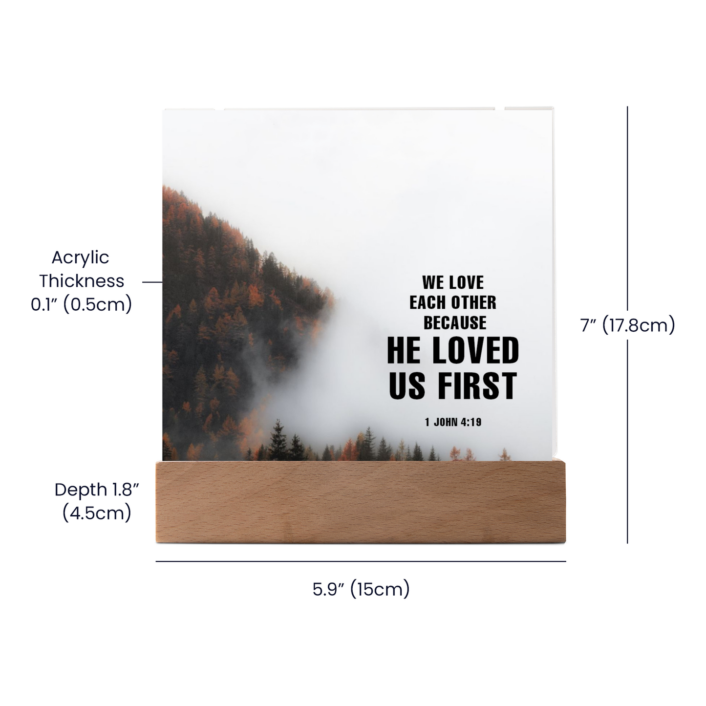 Love One Another Religious Plaque & Cross Gift Set-[Heartfelt Family Gift]