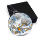 Blue Snow Covered Village Acrylic Christmas Ornament-[Heartfelt Family Gift]