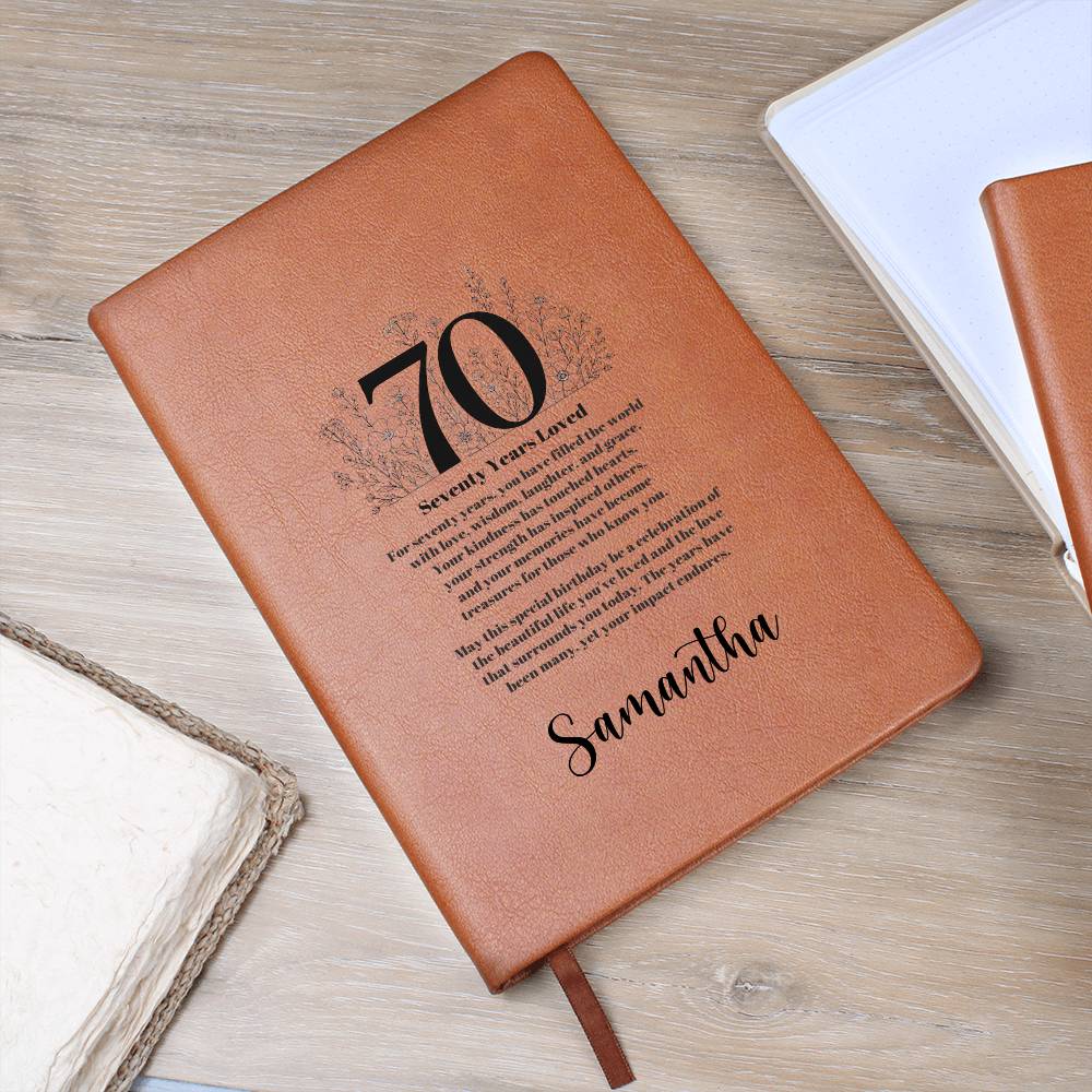 70th Birthday Journal
